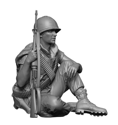 US Rifleman sitting Vietnam