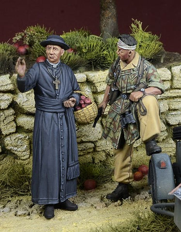 Fallschirmjäger with priest Italy 1943-44