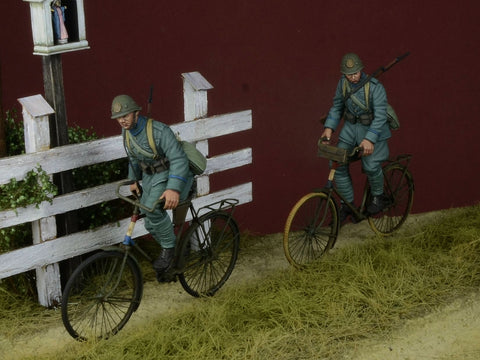 "For Queen & Country" Dutch soldiers with bicycle 1940 WWII