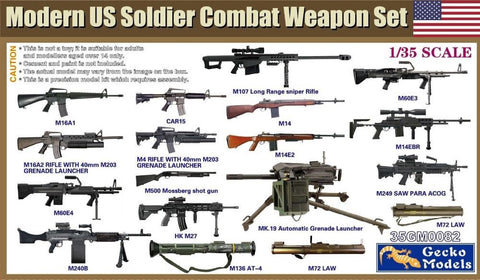 Modern US Combat Weapons Set