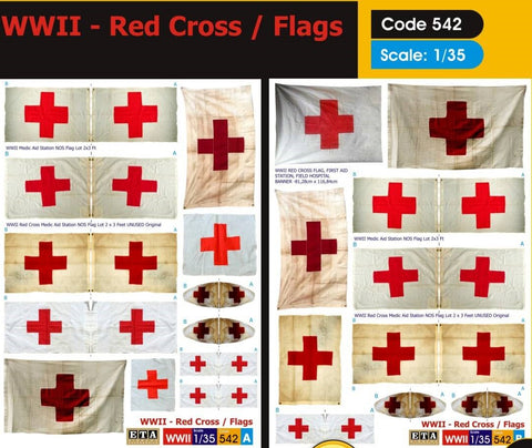 Red Cross Flags WWII