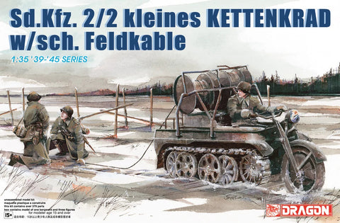 Sd.Kfz.2/2 kleines Kettenkrad mit Feldkabelverlegeeinrichtung WWII