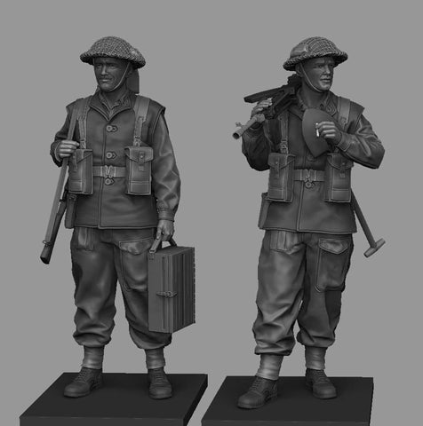 Britisches Bren Team Set WWII