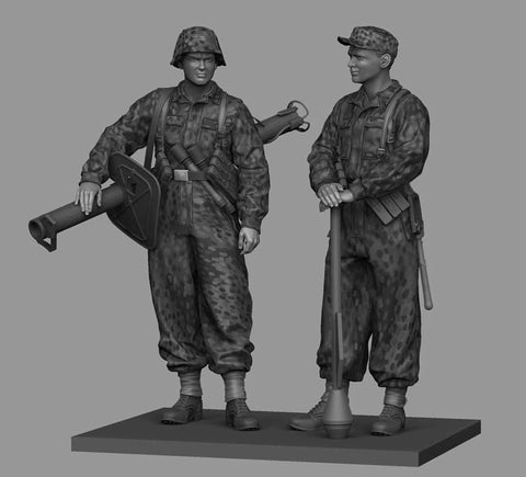 German Panzerknacker in Cammo Overall Set WWII