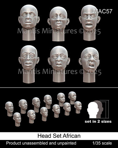 Heads Set 10-African